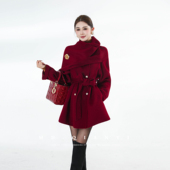 MD千亿 百搭风毛呢外套 翻领百搭外套休闲时尚 长信灯影 2025冬季