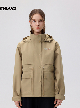 诺诗兰女士休闲外套25春季新款户外运动防风连帽上衣NSSFT2103S