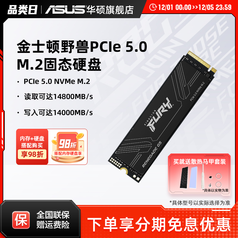 金士顿FURYRenegadepcie5.0ssd