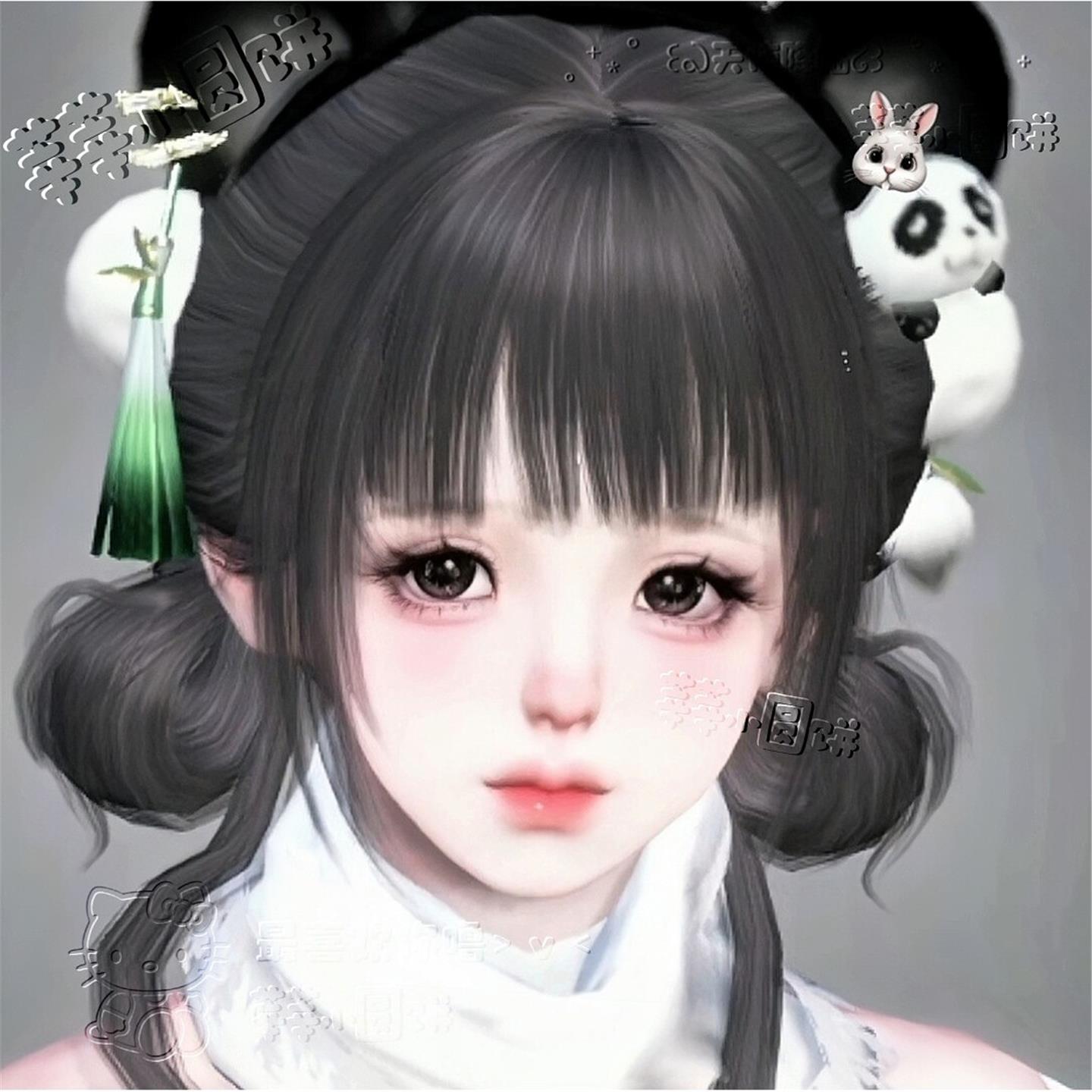 荣荣 莘莘小圆饼 逆水寒手游捏脸女通用