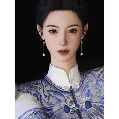 活人感美女 中式风 神似张柏芝 燕云十六声捏脸女 端游手游通用