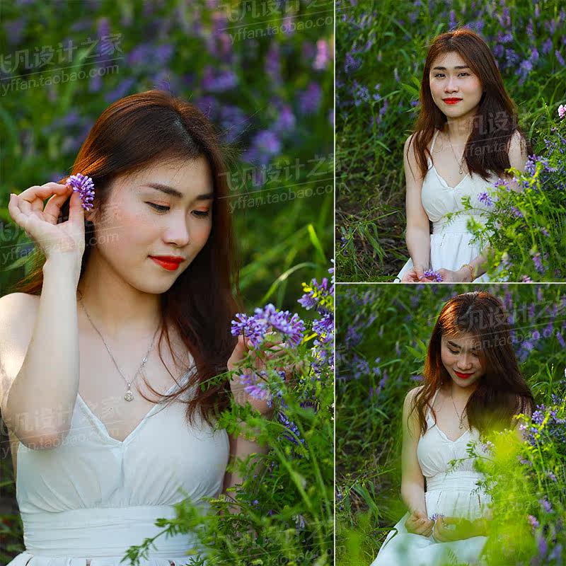 1738-raw原片未修原图外拍人像ps修图素材小清新植物园美女写真