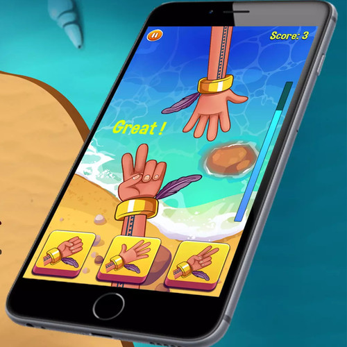Unity3D Rock, Paper, Scissor 石头、纸、剪刀 游戏源码工程