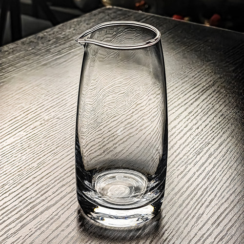 水晶玻璃300ml无把分酒器白酒家