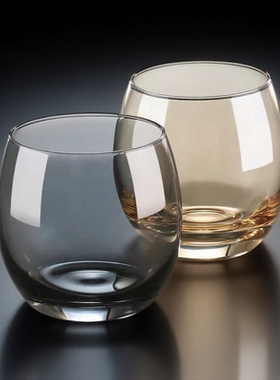 水晶玻璃杯洋酒杯轻奢高档球形杯