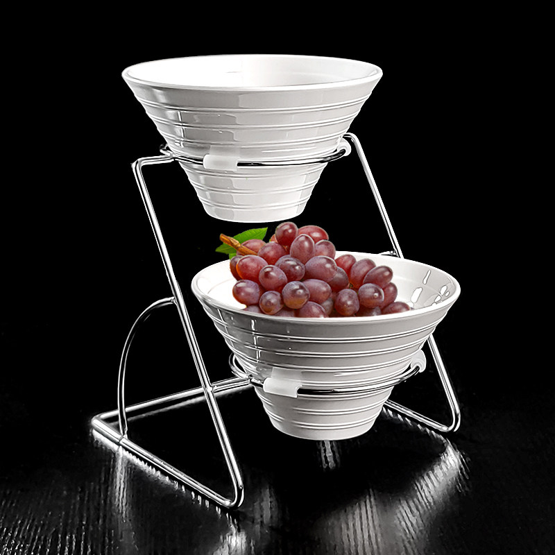 酒店自助餐台食物咸菜架小菜摆台展示盘餐厅架子早餐器皿凉菜调料