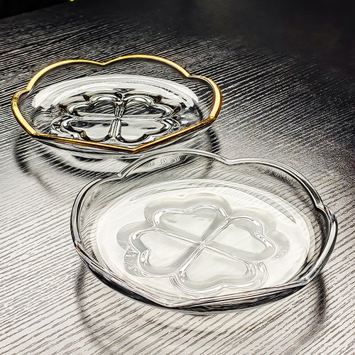 水晶玻璃碟欧式干果盘轻奢高档