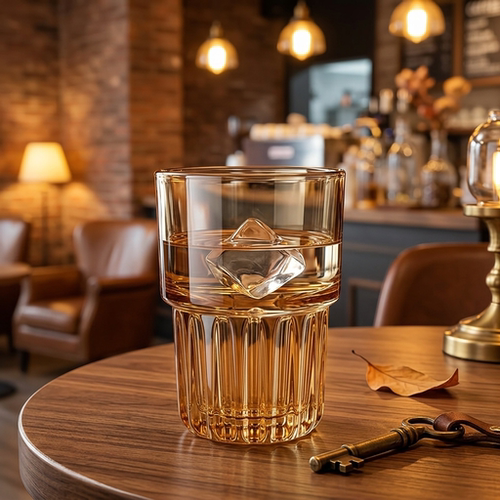 水晶玻璃琥珀色轻奢家用红酒杯