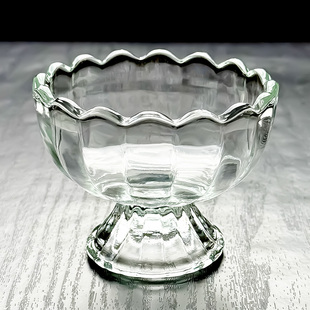 水晶玻璃净宅碗佛手托盘高脚杯莲花型小甜品果盘迷你蝶家用水果盘