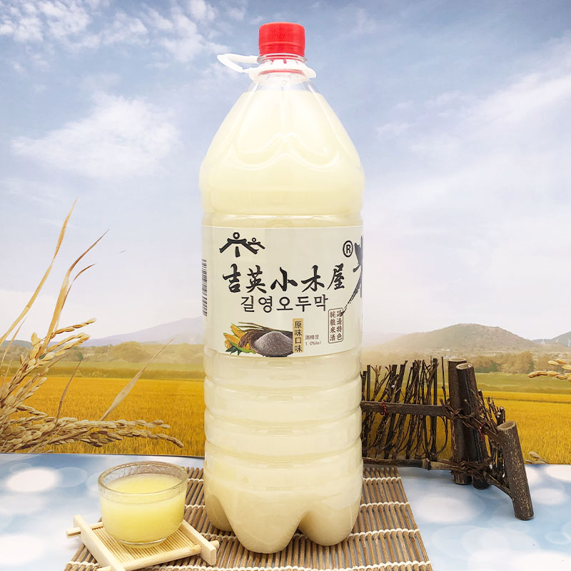延边吉英小木屋原味米酒发酵果酒低度玛格丽瓶装酸甜韩式米酒5斤