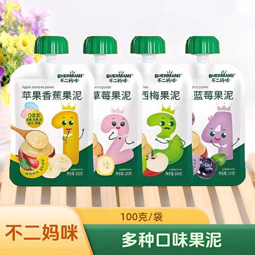 不二妈咪果泥多种口味100克/袋