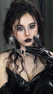 欧美风夸张耳环女小众设计感高级气质名媛风耳饰2025新款头饰耳钉