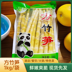 竹海方竹笋1kg/袋新鲜嫩笋尖商用火锅笋串串冒菜清水笋干春笋炒菜