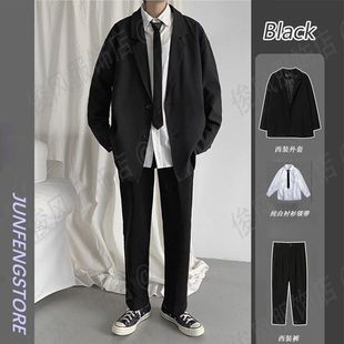 DK制服男全套休闲西装外套班服韩版潮流帅气西服学生jk西装男套装