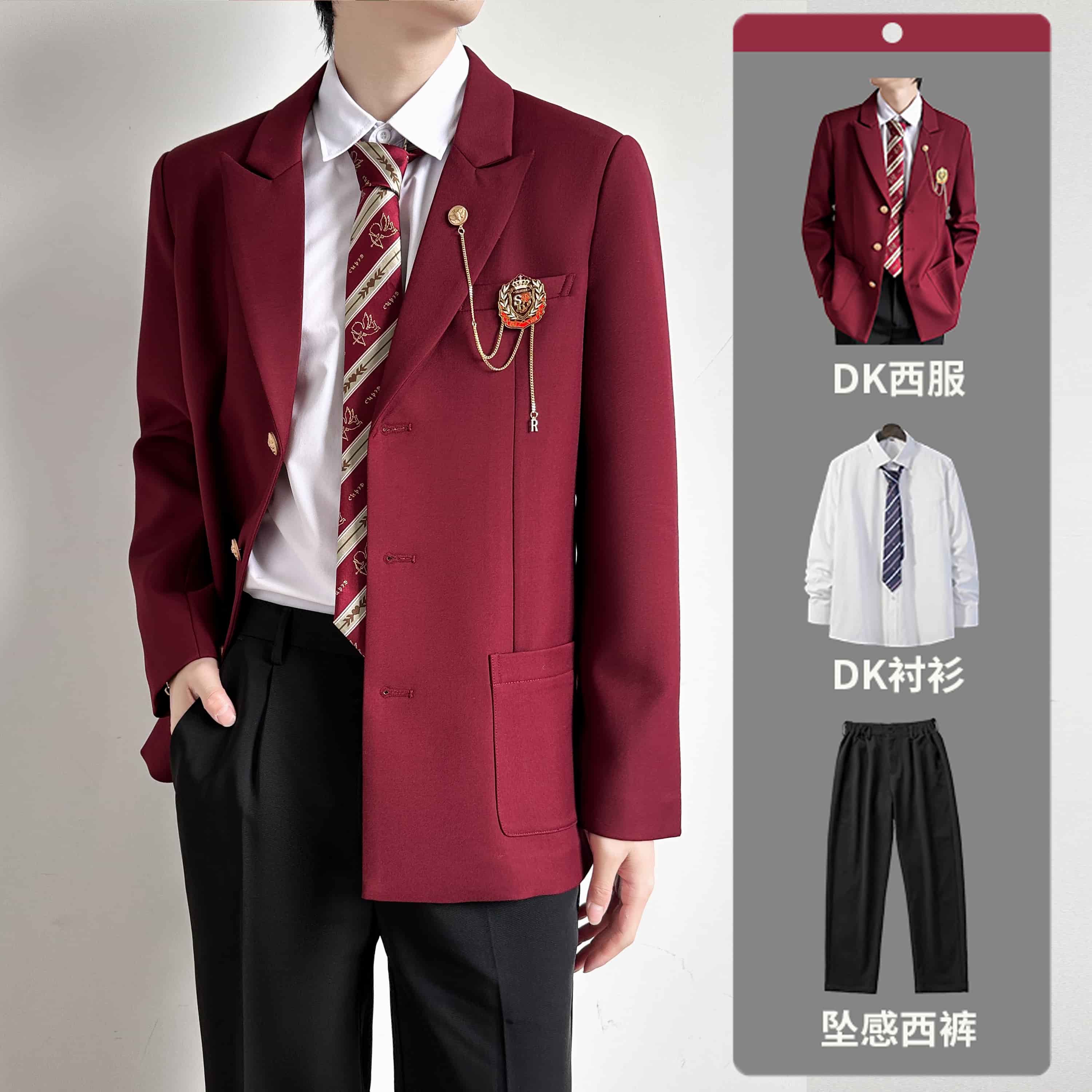 日系徽章dk制服西装外套