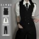 穿搭高级设计感背心马夹西服套装 2025新款 修身 马甲衬衫 中性风西装