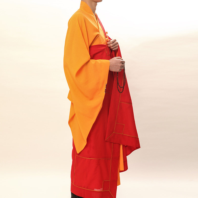QIANCHEN 004 SEVEN CONFESSIONAL CLOTHES 35-45 ANCESTRAL CLOTHES RELIGIOUS ROBES AND MONK CLOTHES RED ANCESTRAL CLOTHES