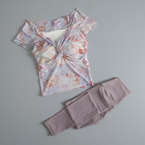 瑜伽服套装女夏季普拉提健身速干