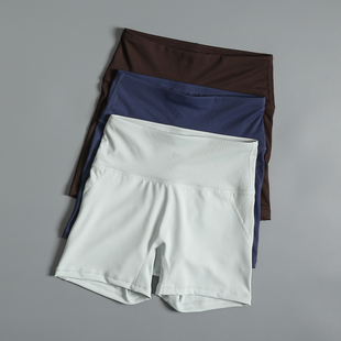 裸感蜜桃臀运动三分裤女夏季户外跑步速干健身短裤高腰收腹瑜伽裤