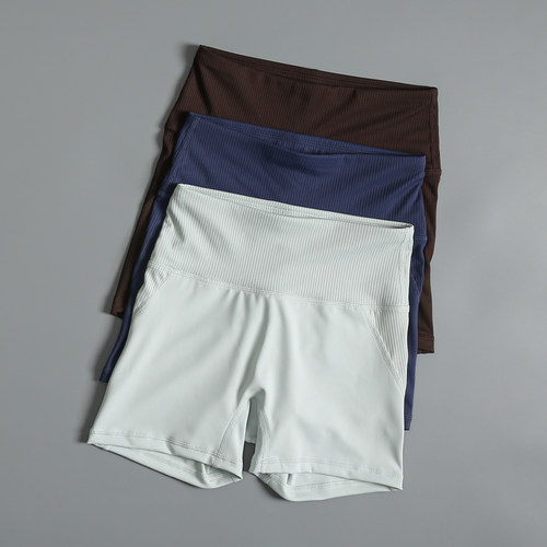 裸感蜜桃臀运动三分裤女夏季跑步