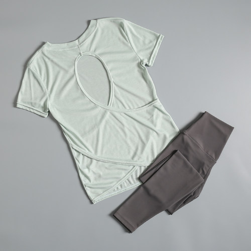 瑜伽服套装女夏季美背薄款健身