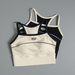 运动文胸女美背防震跑步瑜伽服背心高强度普拉提训练健身内衣外穿