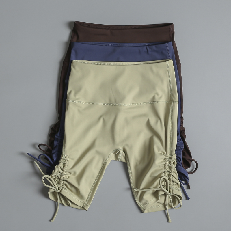 运动骑行裤女夏薄款高腰提臀健身