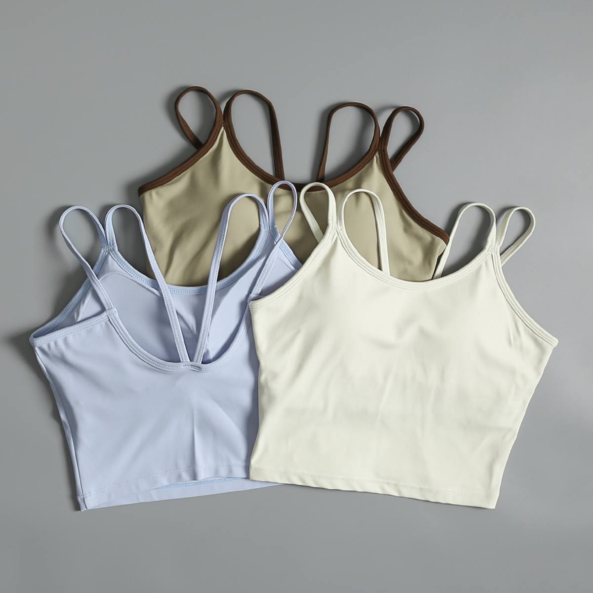 细肩带瑜伽运动背心女一体式