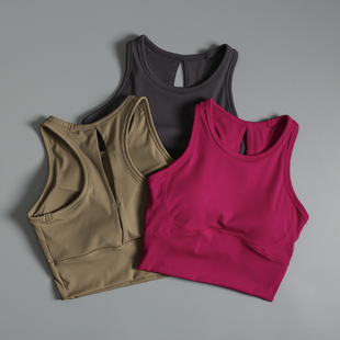 运动内衣女一体式跑步训练防震文胸普拉提bra瑜伽健身背心外穿