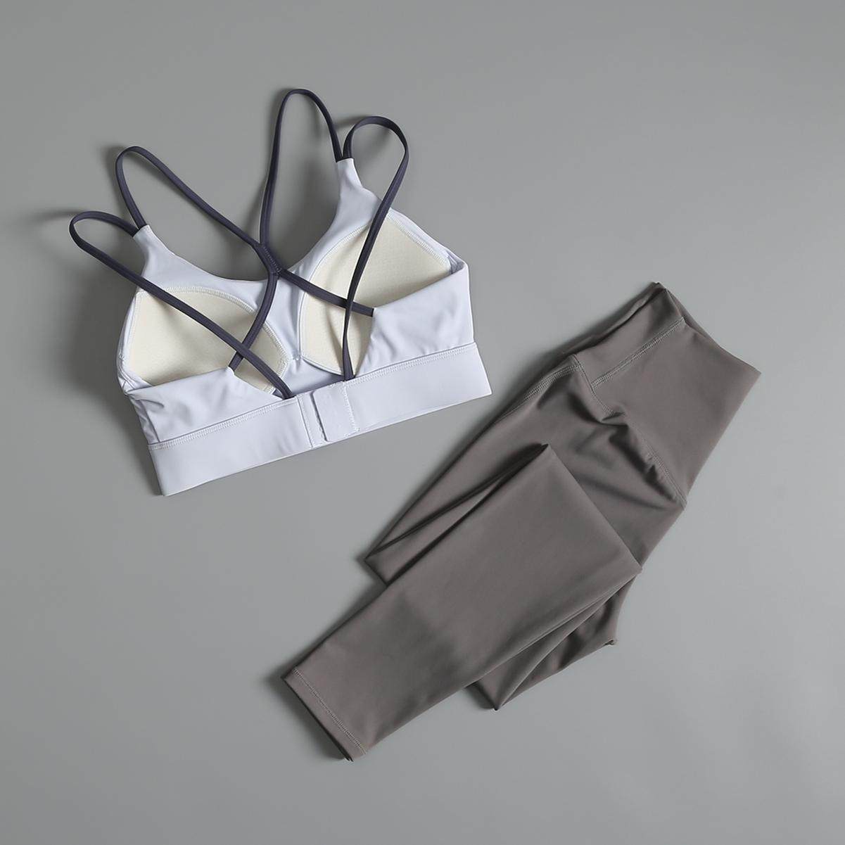 瑜伽服套装女高级感性感美背提臀跑步时尚健身房运动背心秋季新款