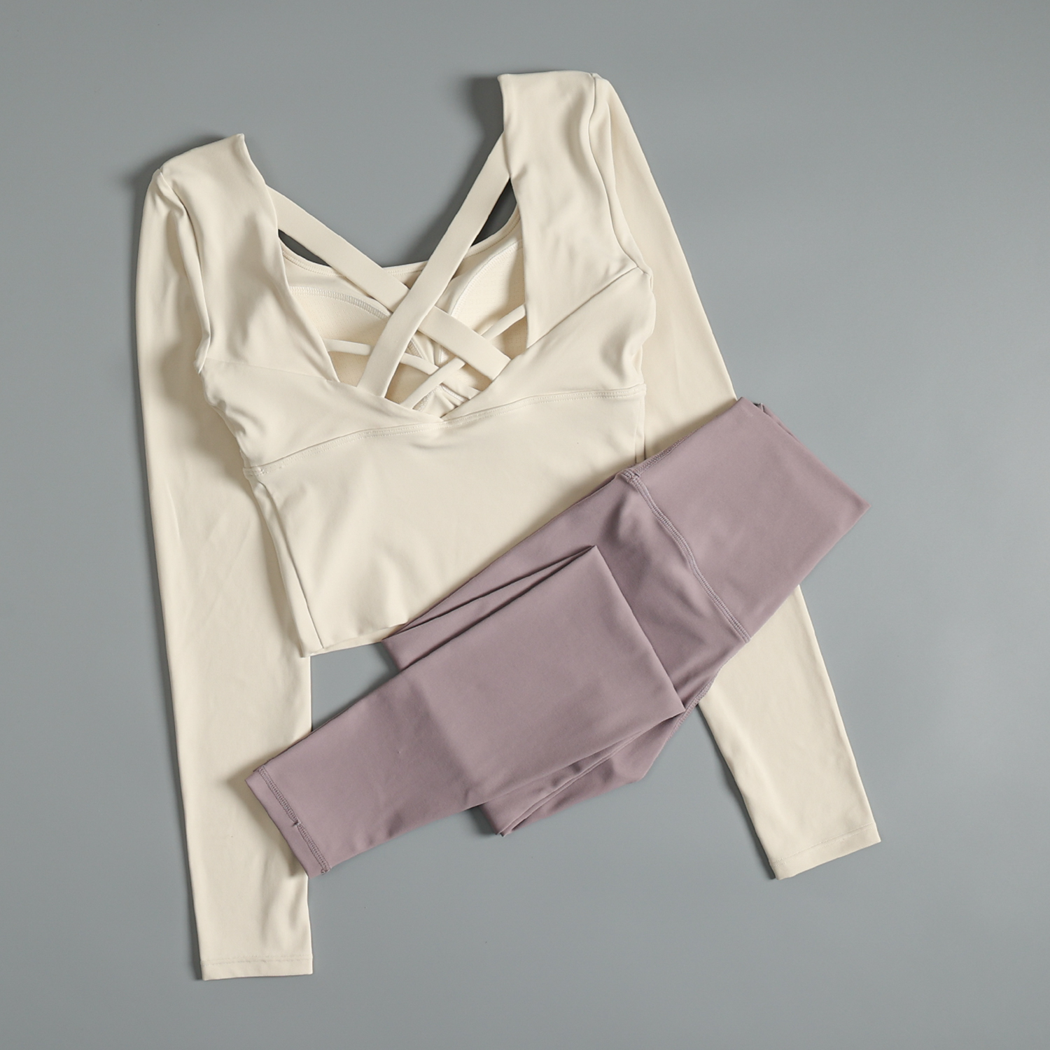 高级感瑜伽服套装女绝美健身房运动衣普拉提训练2025新款秋冬长袖