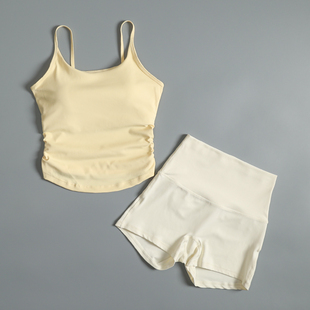 高级感运动套装女夏季修身显瘦普拉提瑜伽服专业跑步健身速干衣