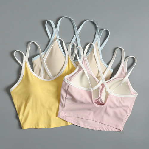 运动内衣女夏季遮副乳瑜伽训练