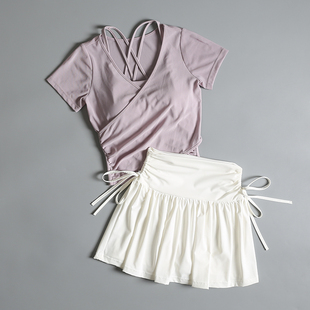 羽毛球运动套装女夏季高颜值时尚速干晨跑步普拉提瑜伽训练健身服