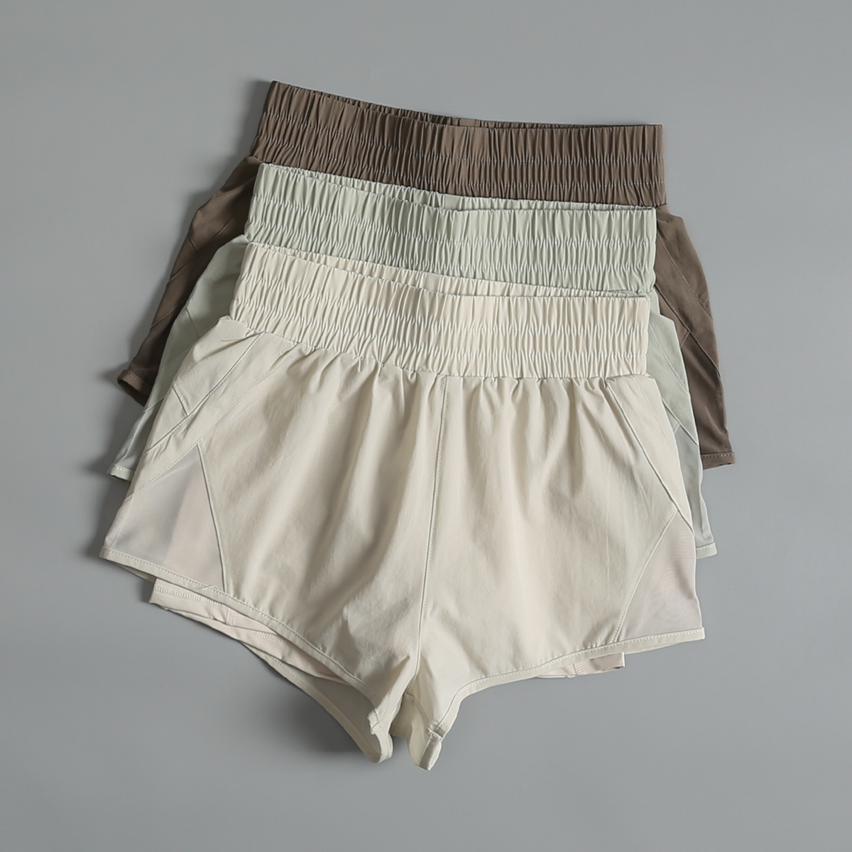 跑步宽松短裤女夏季健身房锻炼透气速干瑜伽裤防走光运动三分裤