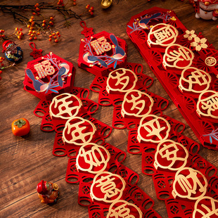 2026马年高级寝室对联平房烫金可爱长款猛马春联门神款福字别墅新