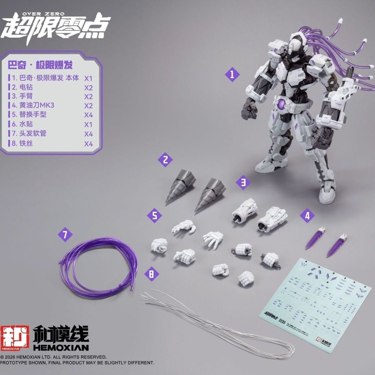 现货和模线 超限零点拳击手巴奇极限爆发BAKI 奥特曼玩具拼装模型图片