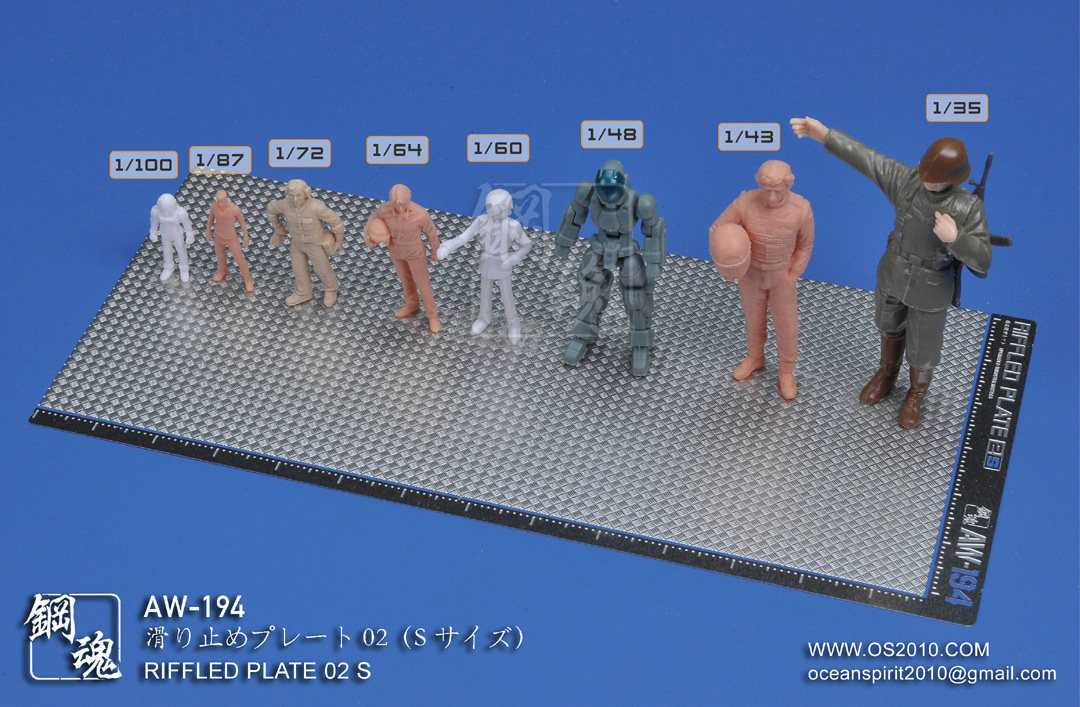 AW-194/195/196日本A.W钢魂科幻民用场景改造用防滑板02款(S/M/L)