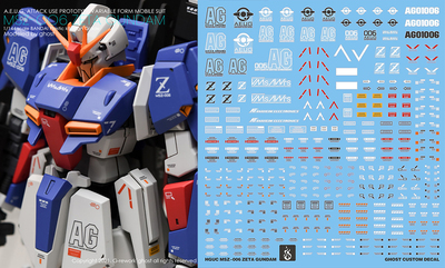 炎水贴 GHOST原创 HGUC Zeta Gundam MSZ-006 Z高达 荧光 高清