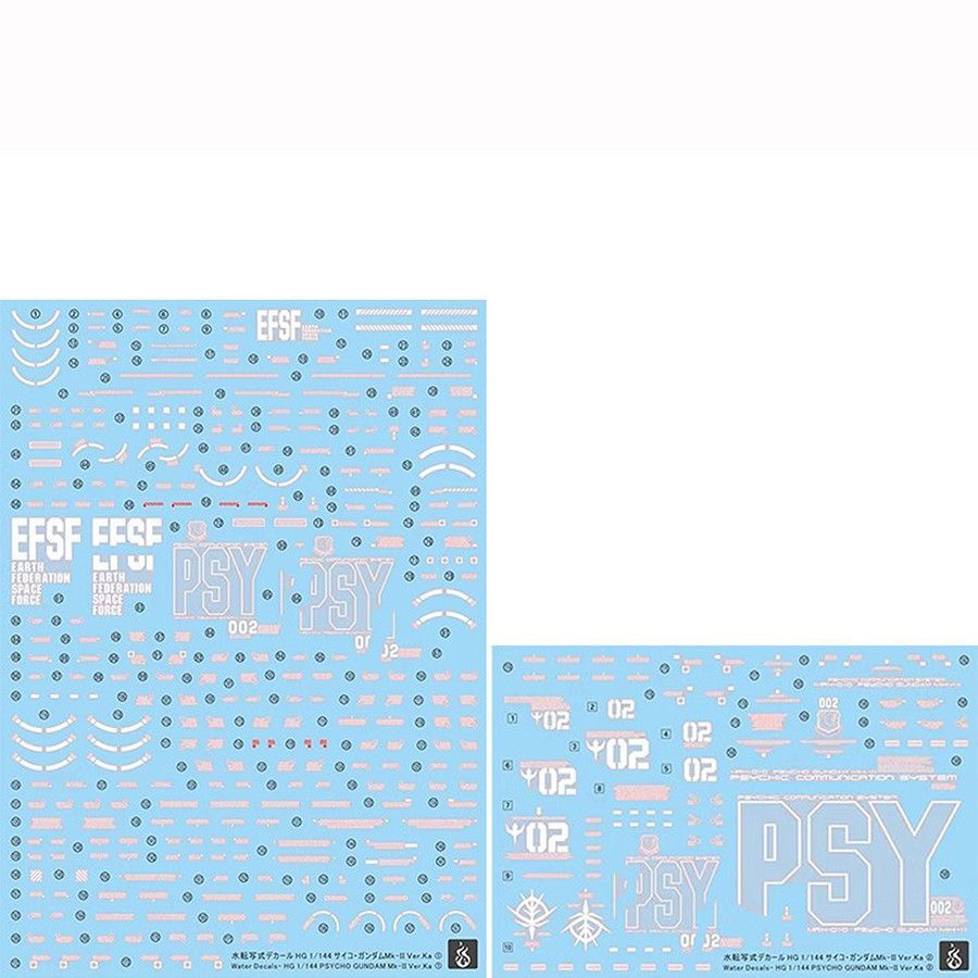 炎 HGUC 精神力高达MK2 联邦军式样 新吉翁标志式样 荧光国产水贴