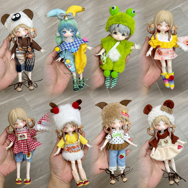 8分bjd娃衣12分ob11潘妮邦倪兔阿巳体兽仔盲盒17厘米娃娃衣服套装