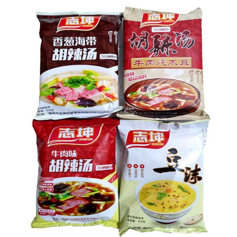 河南濮阳志坤牛肉胡辣汤牛肉味炖木耳特产方便营养早餐小吃汤料
