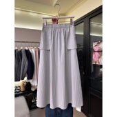 百搭中长款 休闲半身裙薄款 A字裙 裙女2025早秋新款 J2山本速干工装