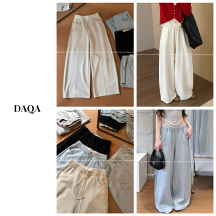 防晒凉感运动裤 云朵奶皮裤 女弯刀冰皮卫裤 高腰阔腿休闲裤 J67夏季