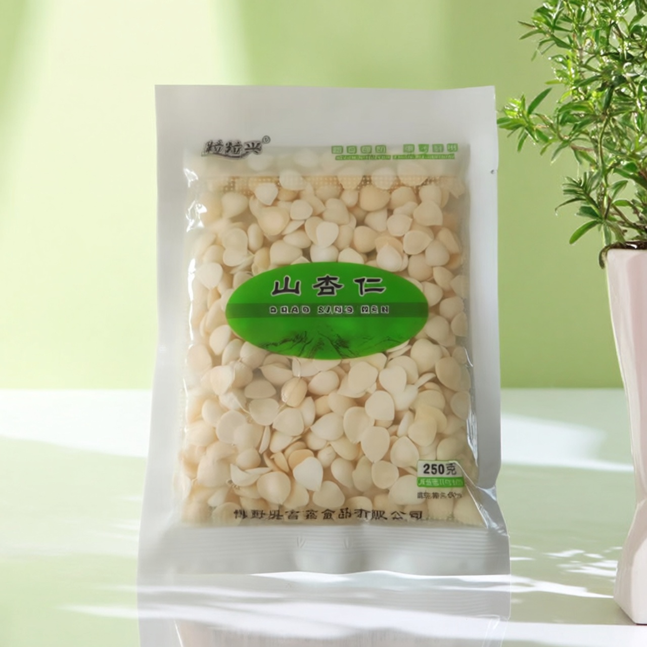 下酒菜承德山杏仁250g脱苦去皮