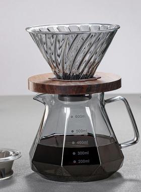 Pour-over coffee maker Share Pot Drip Filter filter cup set