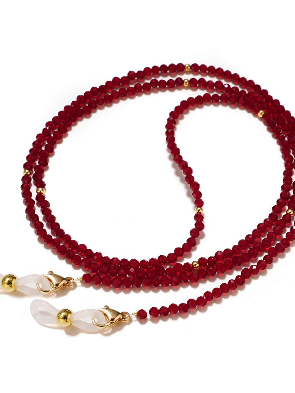 LUCKY CRYSTAL GLASSES CHAIN HALTERNECK WOMENS WIRELESS HEADPHONES SUNGLASSES MASKS STAR MODELS NON-FADING DIY HANGING CHAINS ANTI-DROPPING