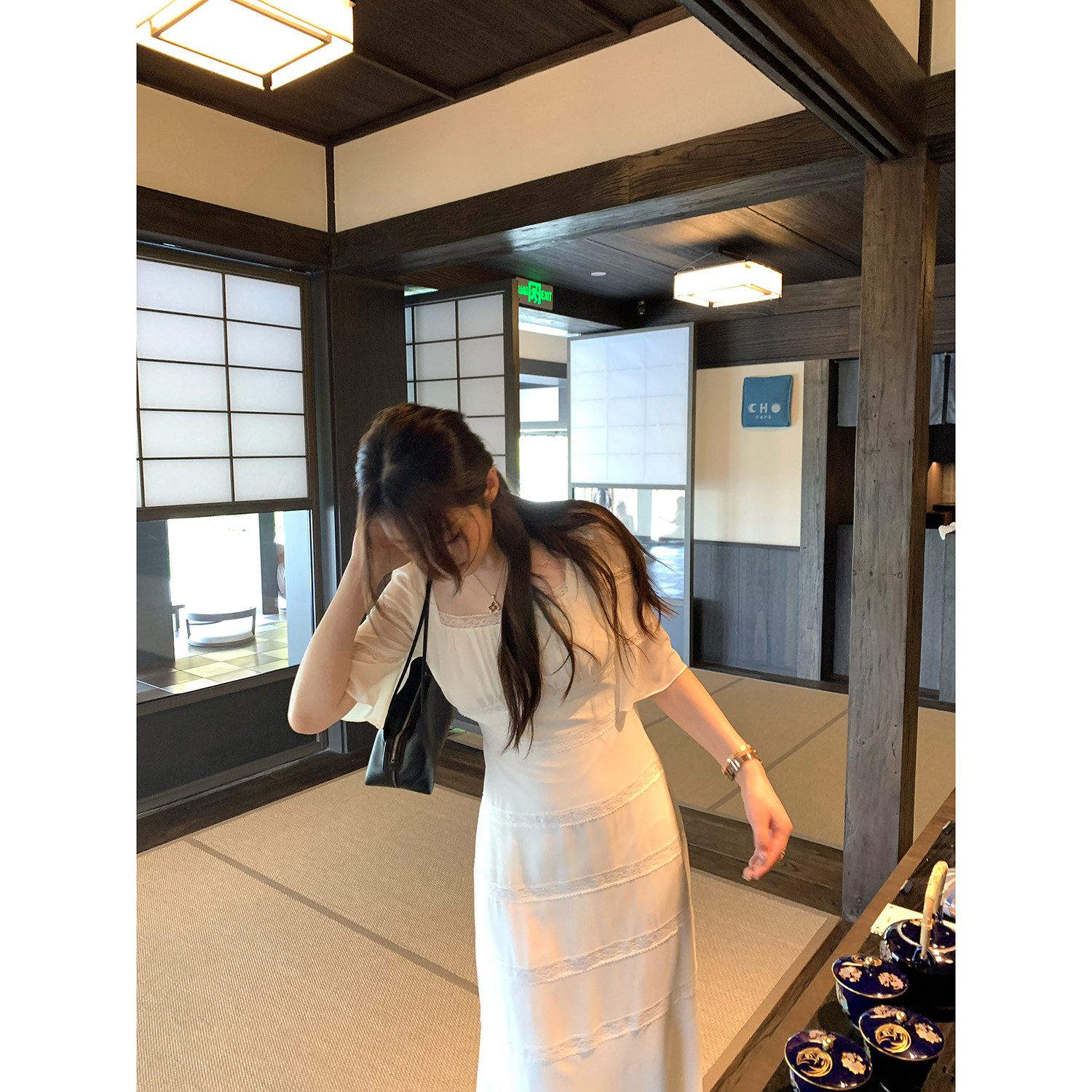 【AHY】bi入白月光裙 巨出片双版本多层蕾丝拼接长短款连衣裙新品