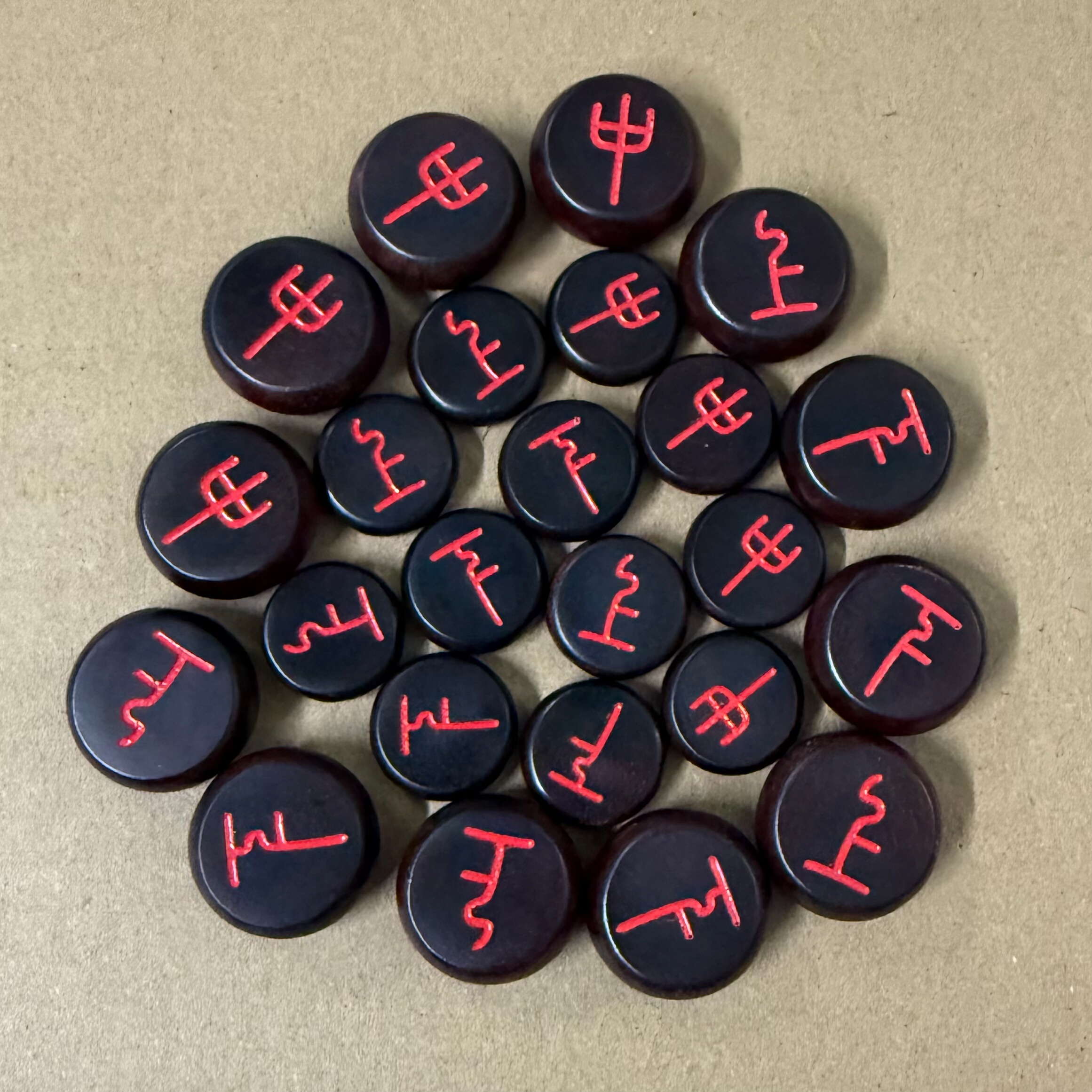 灵棋经灵棋小众棋用品棋子实木棋子棋六爻学习道具犀牛角紫檀灵棋