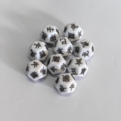 亚克力十二面骰子十二生肖骰子十二时辰骰子十二地支骰子多面骰子